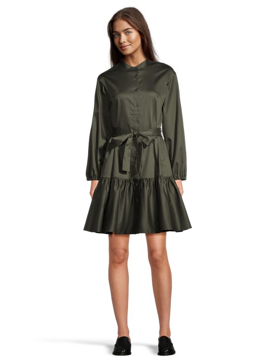 GANT - Puuvillasatiinimekko - 368 DARK MOSS GREEN - photo 2 GANT - Puuvillasatiinimekko - 368 DARK MOSS GREEN | Stockmann - photo 2