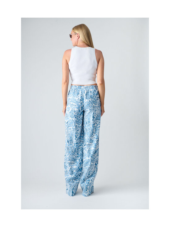 Lauren Ralph Lauren - Leveälahkeiset housut - WHITE/BLUE | Stockmann - photo 4