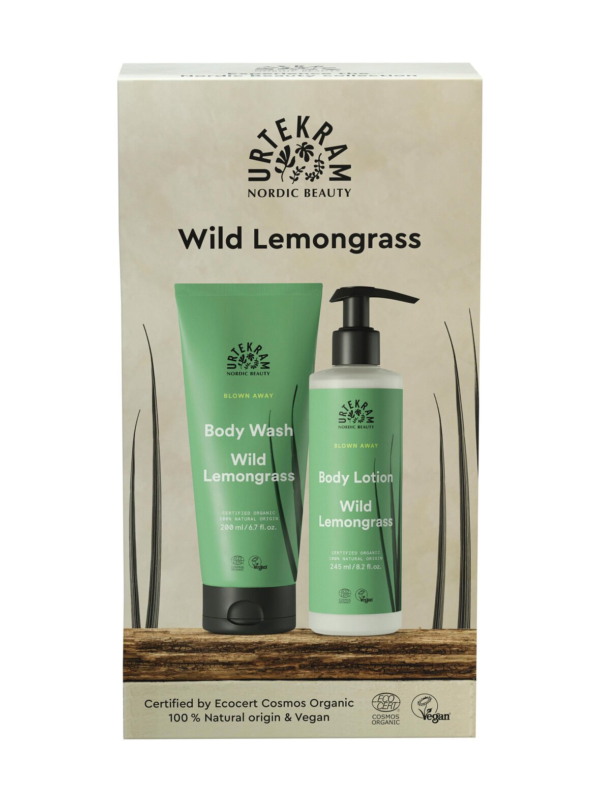 Wild lemongrass -suihkugeeli- ja vartalovoidesetti