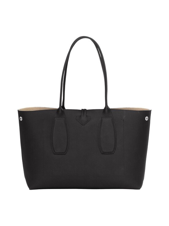 Longchamp - Roseau Shoulder L -nahkalaukku - 001 BLACK | Stockmann - photo 2