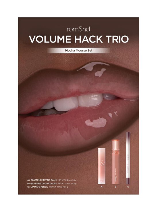 Rom&nd - Volume Hack Trio Mocha Mousse Set -huulimeikkipakkaus - MOCHA MOUSSE | Stockmann - photo 1