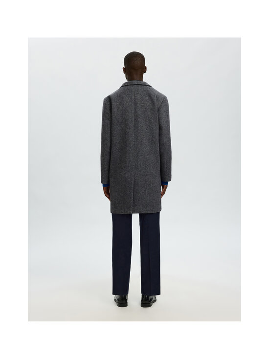 Selected - SlmRainar Wool Blend -villakangastakki - BLACK PATTERN:BLACK & WHITE | Stockmann - photo 5