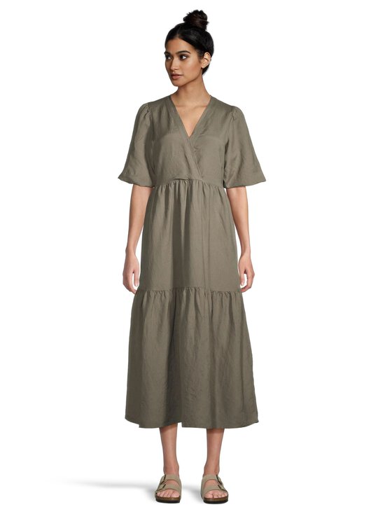 NOOM - Adriane-pellavasekoitemekko - KHAKI GREEN | Stockmann - photo 2
