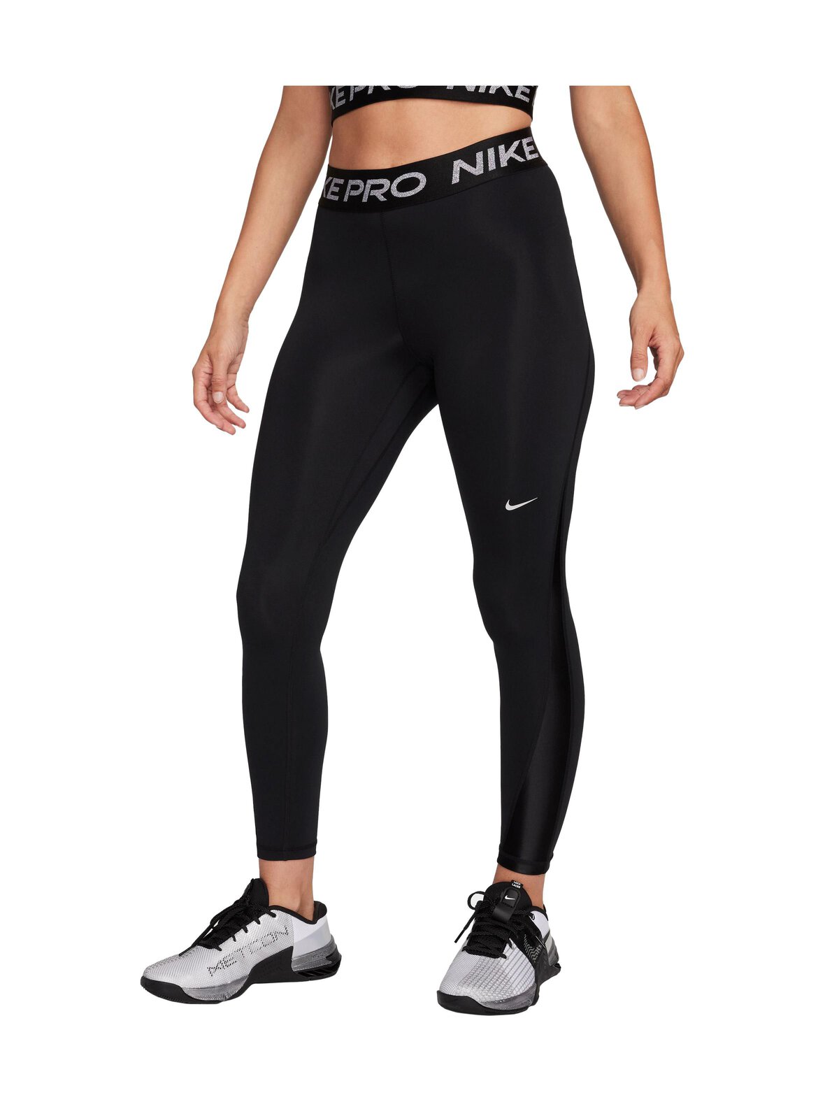 Nike Pro 7/8 shine -treenileggingsit
