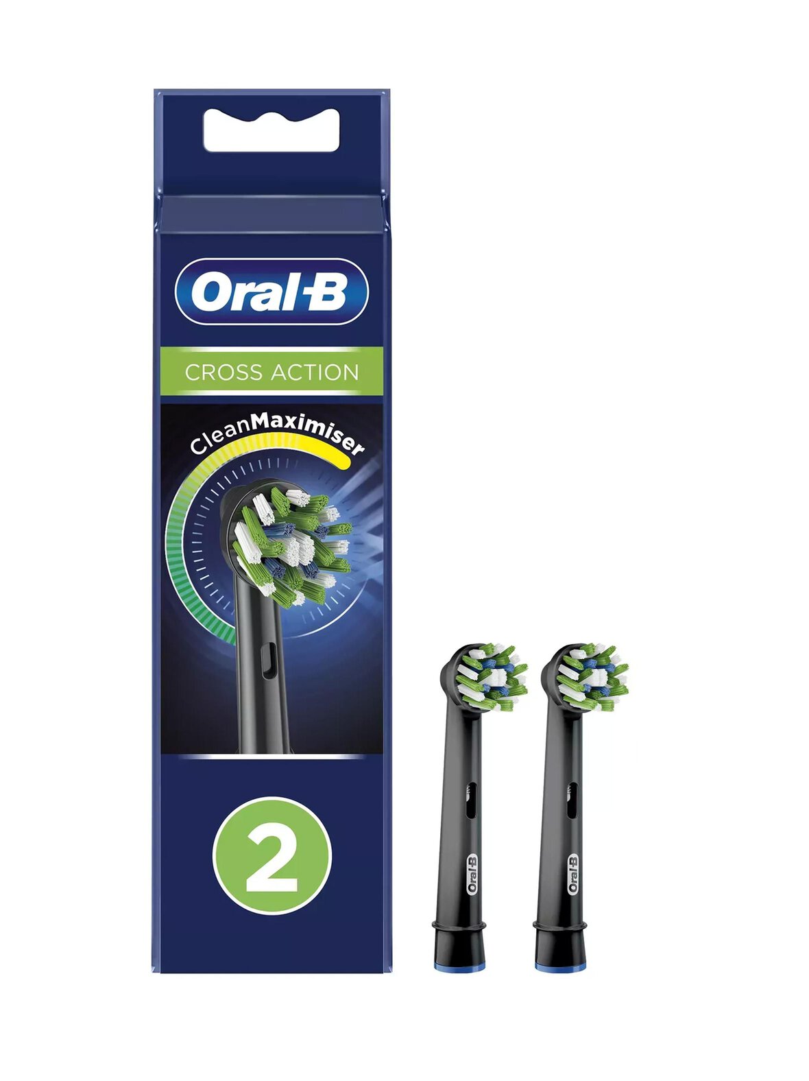 CrossAction CleanMaximiser -sähkohammasharjan vaihtoharjat 2-pack