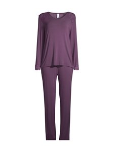 Damella - Lace Long Sleeve -pyjama - 077 PLUM | Stockmann