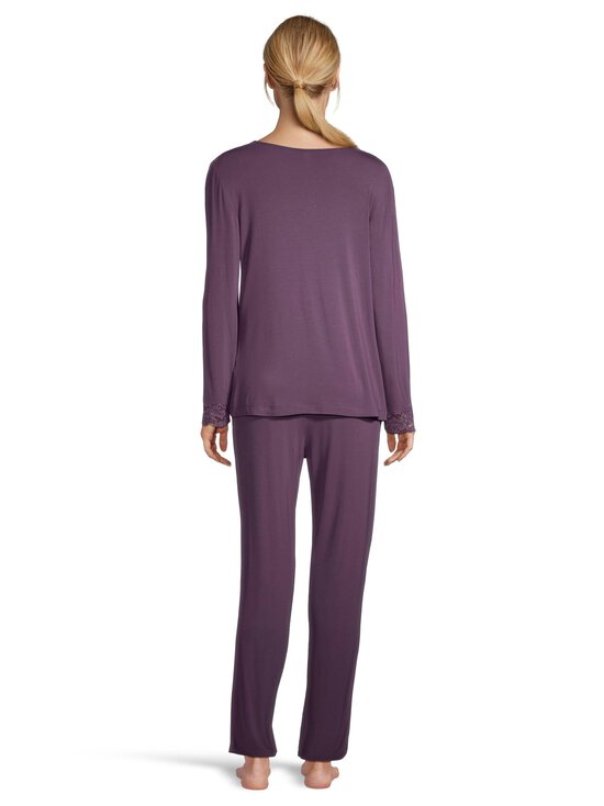 Damella - Lace Long Sleeve -pyjama - 077 PLUM | Stockmann - photo 5