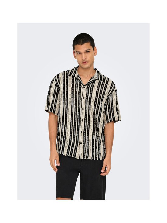 Only & Sons - Heegeldatud särk OnsDani - CLOUD DANCER STRIPES:BLACK - photo 7 Only & Sons - Heegeldatud särk OnsDani - CLOUD DANCER STRIPES:BLACK | Stockmann - photo 7