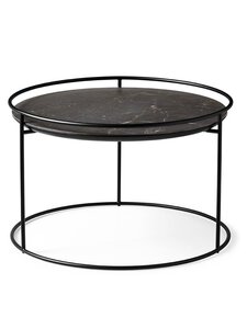 Calligaris - Atollo-sohvapöytä musta/musta marmori ⌀ 62,5 cm - BLACK | Stockmann