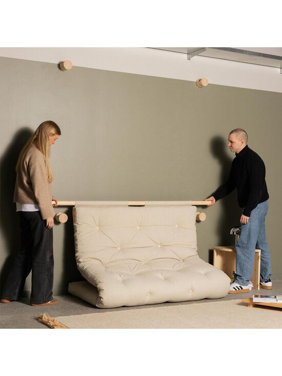 Karup - Hooked-futonsohva natural/mänty 135 x 200 cm - WHITE | Stockmann - photo 6