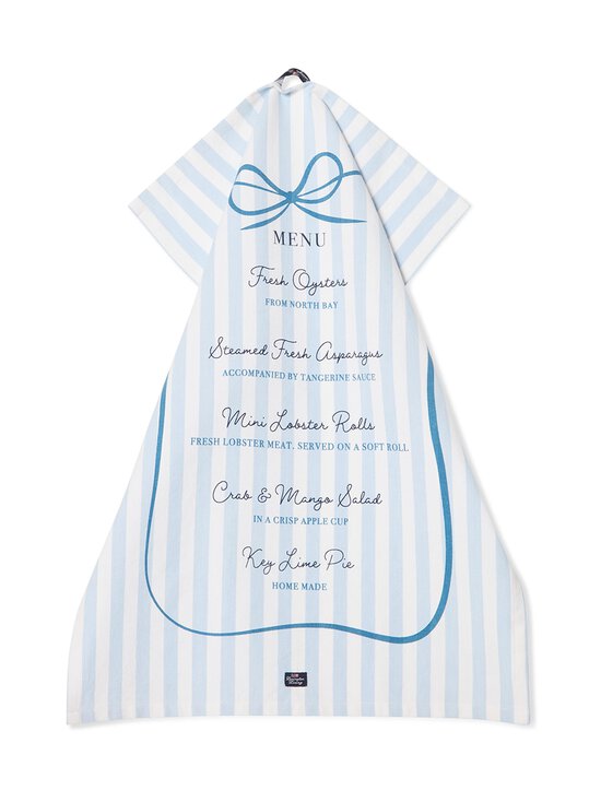 Lexington - Party Menu Organic Cotton -keittiöpyyhe 50 x 70 cm - BLUE/WHITE | Stockmann - photo 2