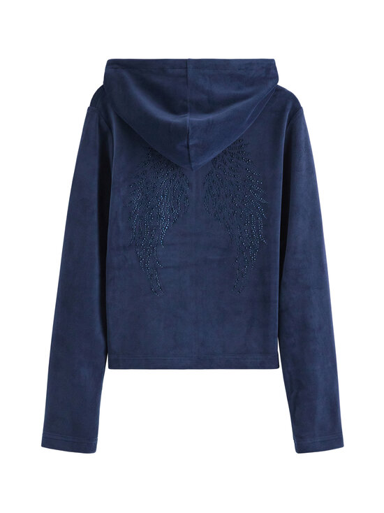Lindex - Velūra jaka ar kapuci - 2150 BLUE | Stockmann - photo 2