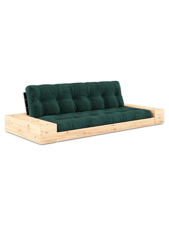Karup - Base-futonsohva laatikoilla Corduroy-kangas seaweed/musta L 244 cm - GREEN | Stockmann - photo 1