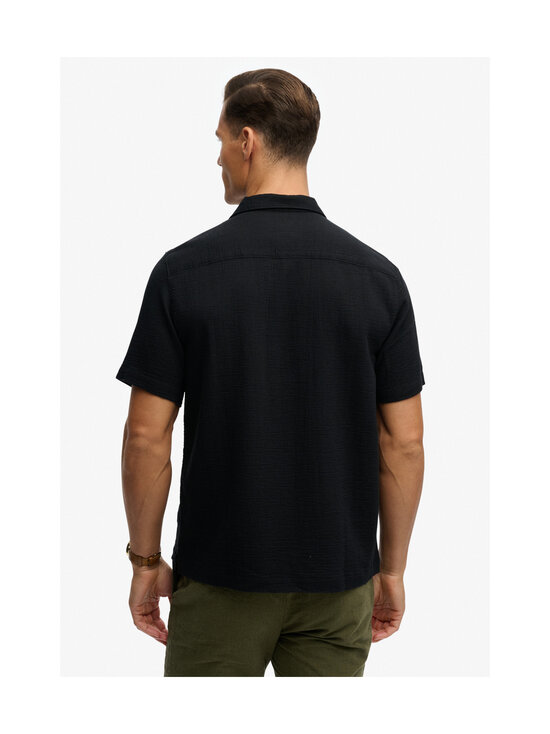 Superdry - Merchant Textured -kauluspaita - 02A BLACK | Stockmann - photo 2