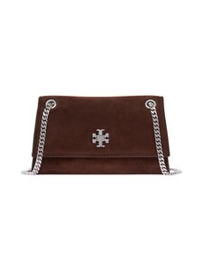 Tory Burch - Kira Turnlock Suede Mini Bag -mokkanahkalaukku - DARK COCOA | Stockmann