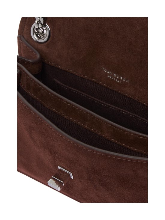 Tory Burch - Kira Turnlock Suede Mini Bag -mokkanahkalaukku - DARK COCOA | Stockmann - photo 3