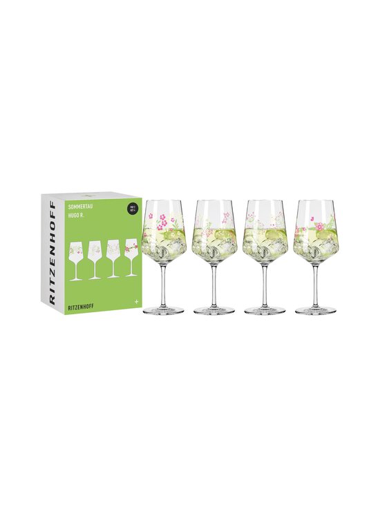 Ritzenhoff - Sommertau Hugo -cocktaillasi 4-pack - GREEN,PINK | Stockmann - photo 2