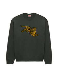 Kenzo - Jumping Tiger -neule - 51 DARK KHAKI | Stockmann