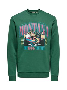 Only & Sons - OnsCeres Monto -collegepaita - TREKKING GREEN PRINT:MONTANA | Stockmann