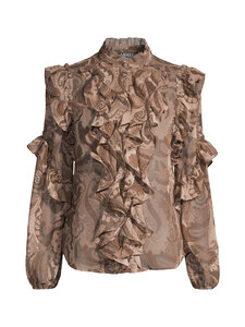 Lauren Ralph Lauren - Cerora-röyhelöpusero - TAUPE MULTI | Stockmann