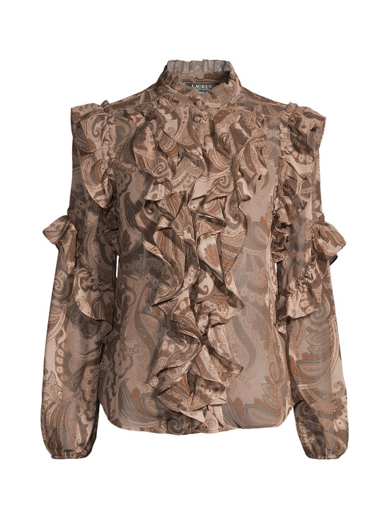 Lauren Ralph Lauren - Volangidega pluus Cerora - TAUPE MULTI - photo 1 Lauren Ralph Lauren - Volangidega pluus Cerora - TAUPE MULTI | Stockmann - photo 1