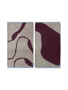 Mette Ditmer Denmark - Nova Arte viesu dvieļi 40 x 55 cm, 2 gab. - 58 WINE/ SAND | Stockmann