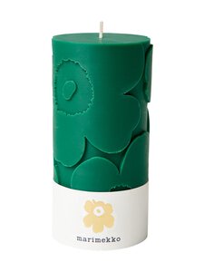 Marimekko - Unikko-pöytäkynttilä 6,5 x 14 cm - DARK GREEN | Stockmann