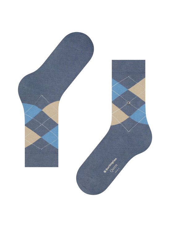 Burlington - Polymaid Check Queen Ankle Socks - LIGHT JEANS (6662) | Stockmann - photo 5