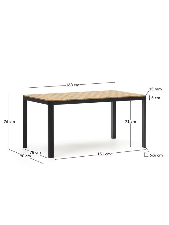 Kave Home - Bona-ruokapöytä - VALKOINEN | Stockmann - photo 9