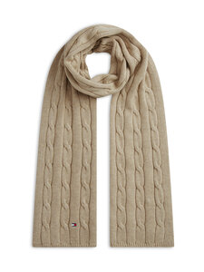 Tommy Hilfiger - Essential Cable adīta šalle - AFO GENTLE GOLD HEATHER | Stockmann