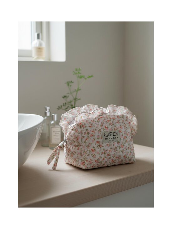 Karen - Small Floral Print -kosmetiikkalaukku - PINK W/FLOWERS | Stockmann - photo 8