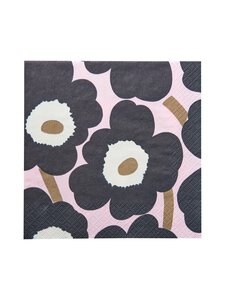 Marimekko - Unikko-lautasliina 33 cm, 20 kpl - BLUE, PINK | Stockmann