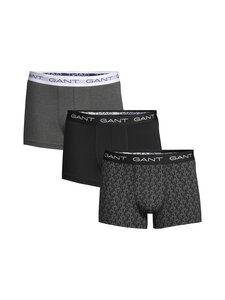 GANT - Monogram Print -alushousut 3-pack - 5 BLACK | Stockmann