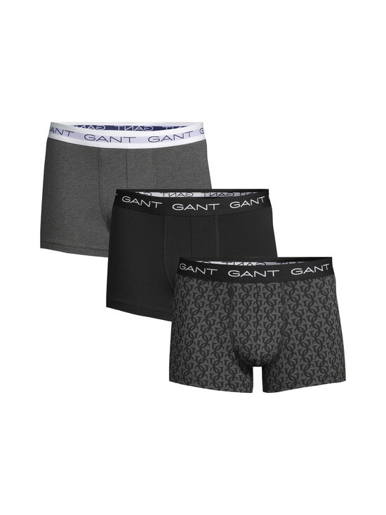 GANT - Monogram Print -alushousut 3-pack - 5 BLACK | Stockmann - photo 1