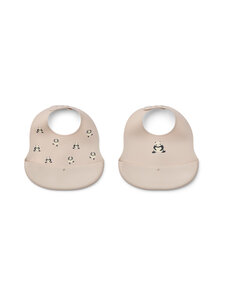 Liewood - Ember Printed -ruokalaput 2-pack - 2615 PANDA / SANDY | Stockmann