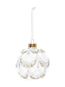 Villa Stockmann - Glass Translucent Ball -joulukoriste - SILVER | Stockmann