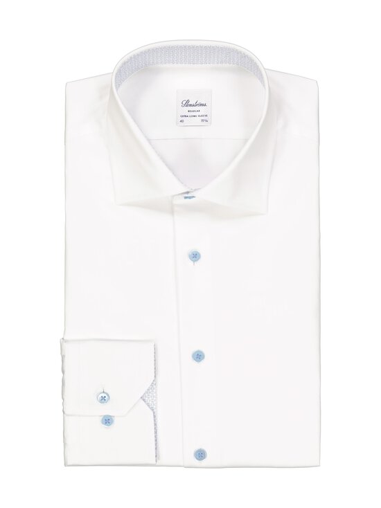 Stenströms - Regular Contrast -kauluspaita, erikoispitkät hihat - 000 WHITE | Stockmann - photo 1