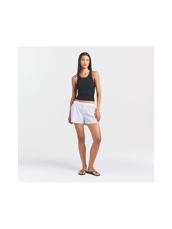 SKIMS - Cotton Poplin Sleep Tank And Boxer Set -toppi ja pyjamashortsit - ONYX DOT | Stockmann - photo 2