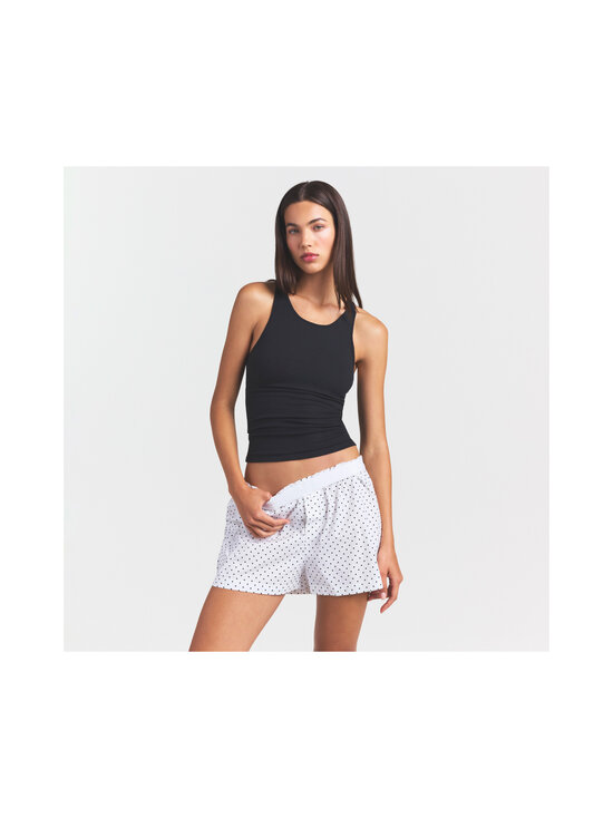SKIMS - Cotton Poplin Sleep Tank And Boxer Set -toppi ja pyjamashortsit - ONYX DOT | Stockmann - photo 4