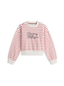 Tommy Hilfiger - Striped-collegepaita - XLG PRIMARY RED STRIPES | Stockmann