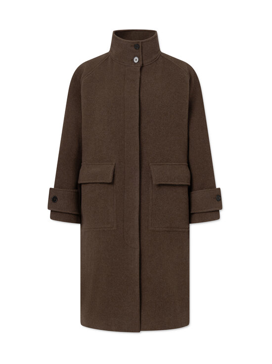 Rue de Tokyo - Villane mantel Chiharu Heavy Wool - BROWN MELANGE | Stockmann - photo 1