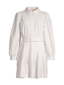 by TiMo - Seersucker Pleated -mekko - 816 - KHAKI STRIPE | Stockmann