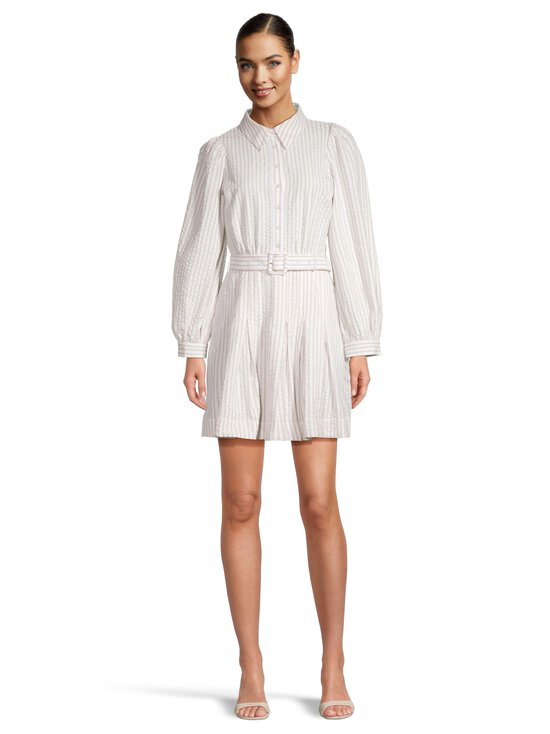 by TiMo - Seersucker Pleated -mekko - 816 - KHAKI STRIPE | Stockmann - photo 2