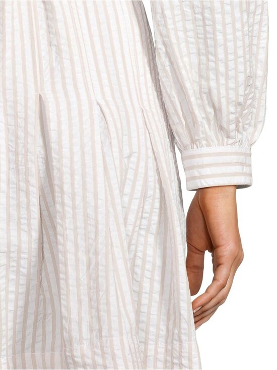 by TiMo - Seersucker Pleated -mekko - 816 - KHAKI STRIPE | Stockmann - photo 5