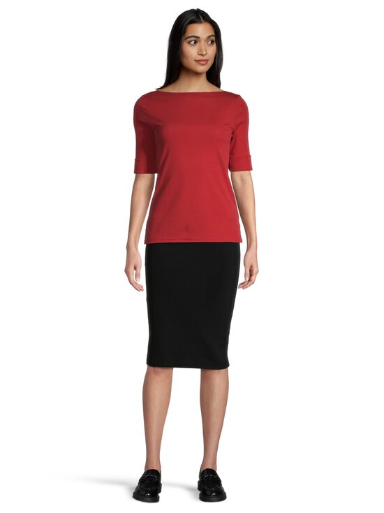 Lauren Ralph Lauren - Judy Elbow Sleeve -paita - MADISON RED | Stockmann - photo 2