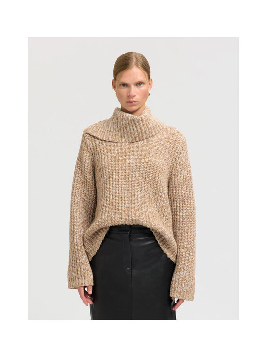 Selected - SlfChicago Split Roll džemperis - GOLDEN BROWN DETAIL:MIX | Stockmann - photo 3