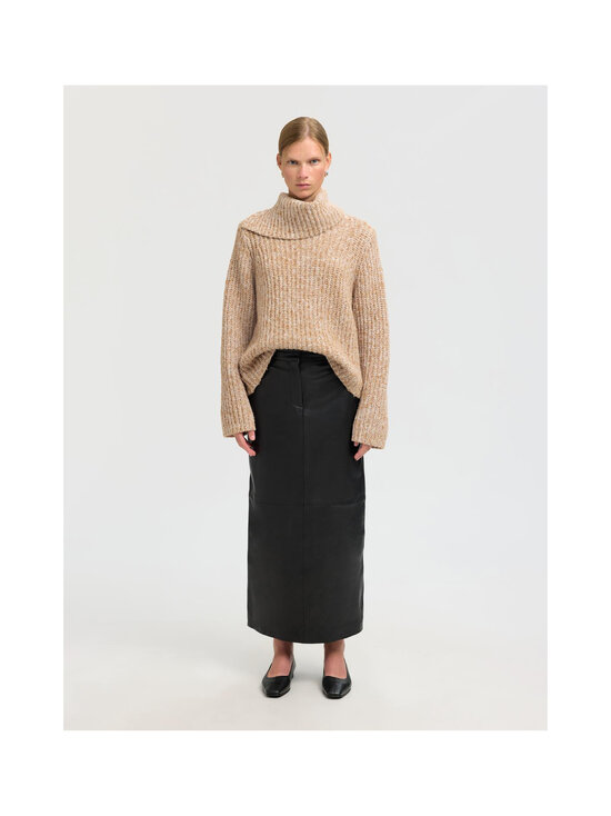 Selected - SlfChicago Split Roll džemperis - GOLDEN BROWN DETAIL:MIX | Stockmann - photo 4