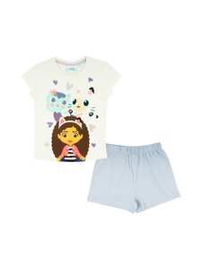 GABBY´S DOLLHOUSE - Gabby & Dollhouse īsā pidžama - 0004B WHITE/LILAC | Stockmann