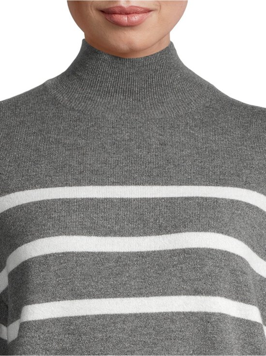 GANT - Kampsun Superfine Lambswool Stripe - 90 CHARCOAL MELANGE | Stockmann - photo 4