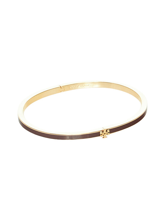 Tory Burch - Thin Icon Enamel aproce - 703 TORY GOLD / BURGUNDY | Stockmann - photo 1